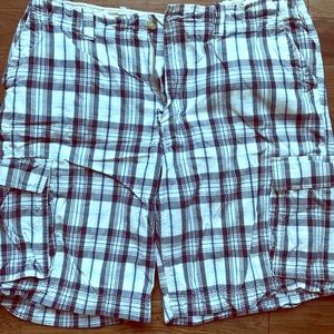St. John’s Bay Plaid Cargo Shorts